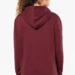 Driekleurige unisex sweater met capuchon — productfoto 3