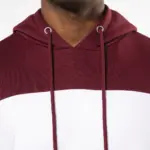 Driekleurige unisex sweater met capuchon — productfoto 6