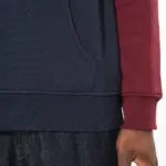 Driekleurige unisex sweater met capuchon — productfoto 8