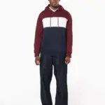 Driekleurige unisex sweater met capuchon — productfoto 13