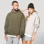 K4018-20_2024 - Hidalgo-werbeartikel Oversized fleece sweater met capuchon