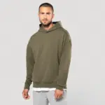 Oversized fleece sweater met capuchon — productfoto 2
