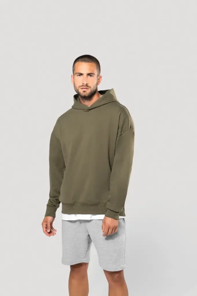 K4018-10_2024 - Hidalgo-werbeartikel Oversized fleece sweater met capuchon — productfoto 2
