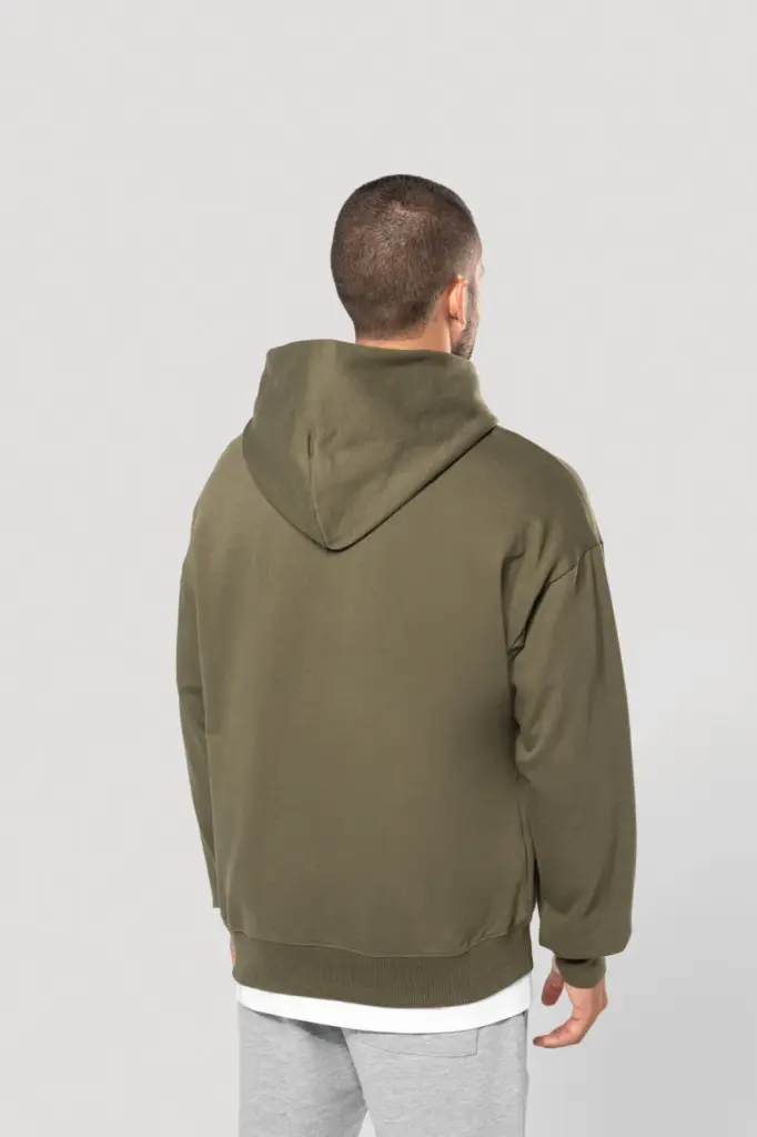 K4018-11_2024 - Hidalgo-werbeartikel Oversized fleece sweater met capuchon — productfoto 3