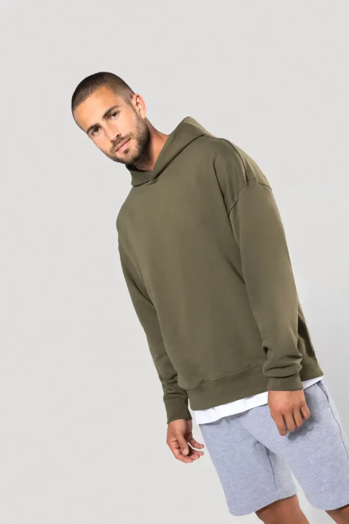 K4018-12_2024 - Hidalgo-werbeartikel Oversized fleece sweater met capuchon — productfoto 4