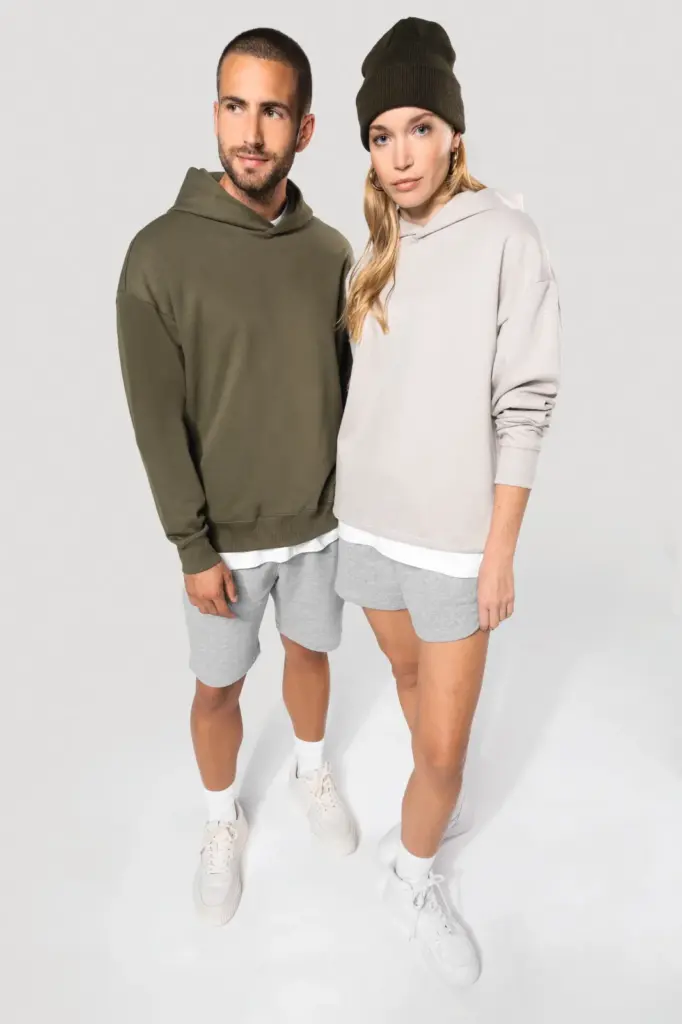 K4018-22_2024 - Hidalgo-werbeartikel Oversized fleece sweater met capuchon — productfoto 10