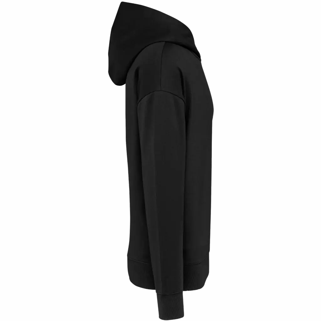 PS_K4018-S_BLACK - Hidalgo-werbeartikel Oversized fleece sweater met capuchon, black — productfoto 14