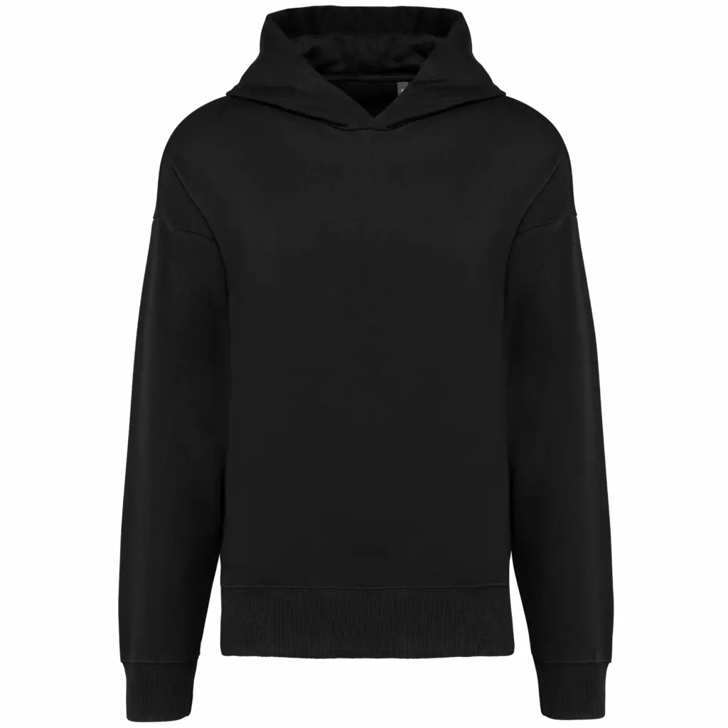 PS_K4018_BLACK - Hidalgo-werbeartikel Oversized fleece sweater met capuchon, black — productfoto 15