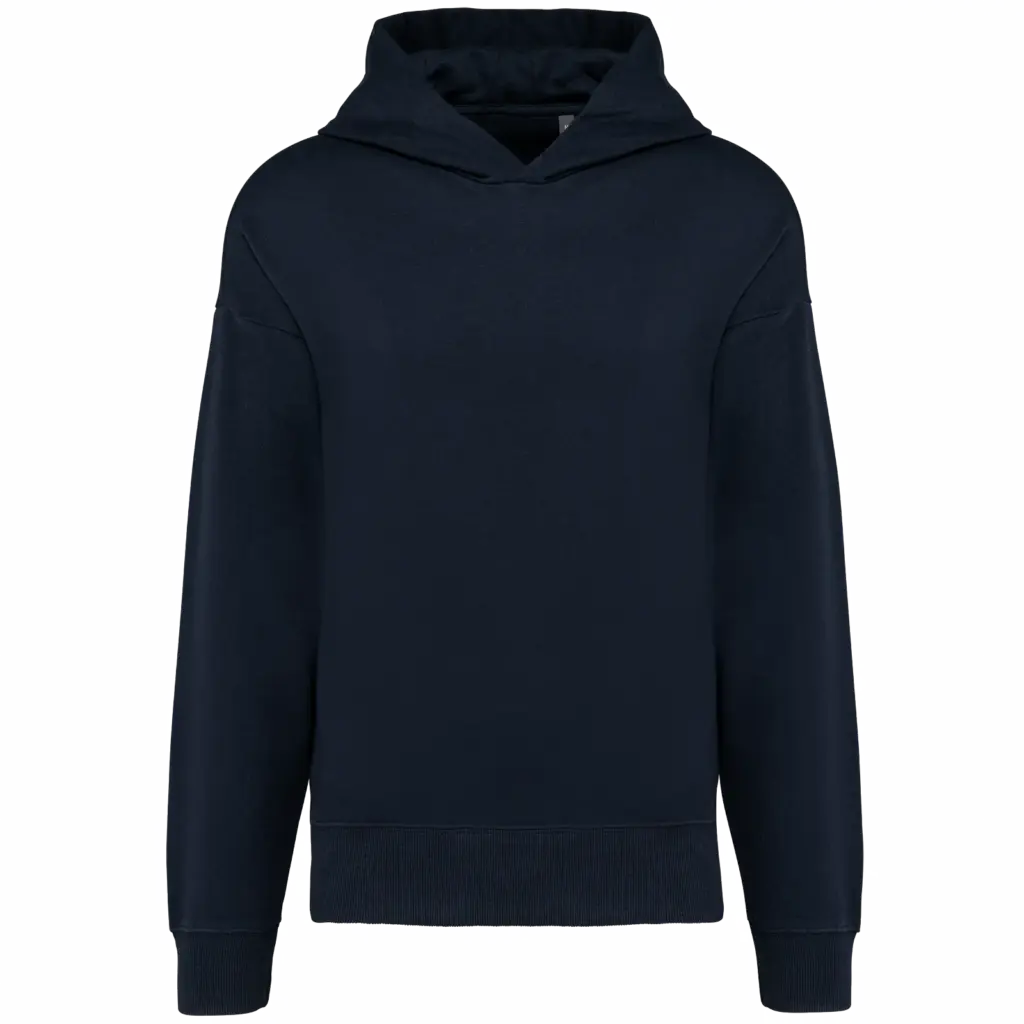PS_K4018_NAVY - Hidalgo-werbeartikel Oversized fleece sweater met capuchon, navy — productfoto 24