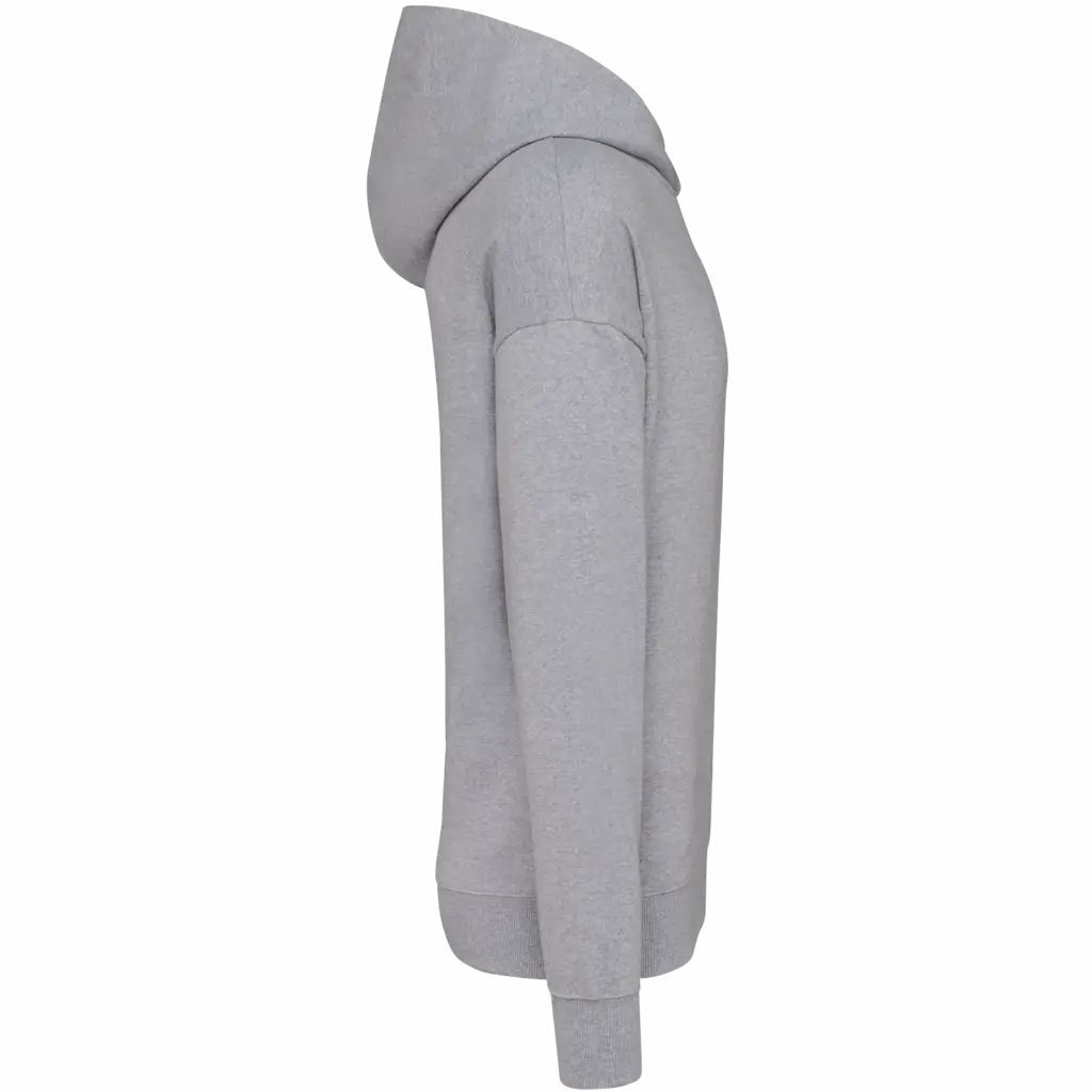 PS_K4018-S_OXFORDGREY - Hidalgo-werbeartikel Oversized fleece sweater met capuchon, oxford grey — productfoto 26