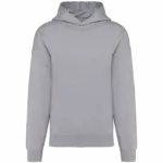 PS_K4018_OXFORDGREY - Hidalgo-werbeartikel Oversized fleece sweater met capuchon, oxford grey — productfoto 27