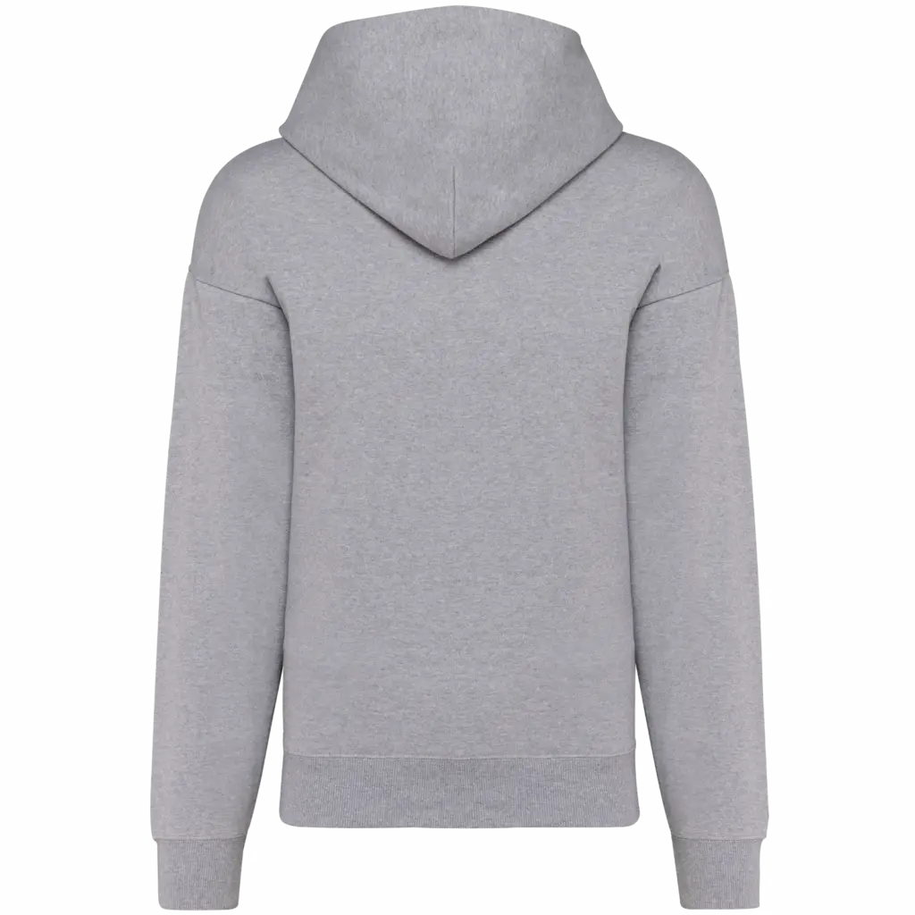 PS_K4018-B_OXFORDGREY - Hidalgo-werbeartikel Oversized fleece sweater met capuchon, oxford grey — productfoto 28