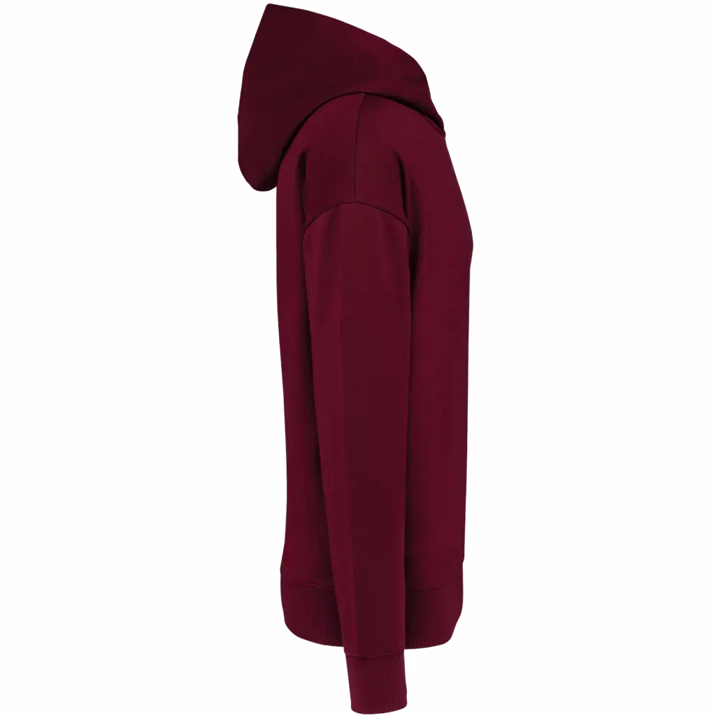 PS_K4018-S_WINE - Hidalgo-werbeartikel Oversized fleece sweater met capuchon, wine — productfoto 29