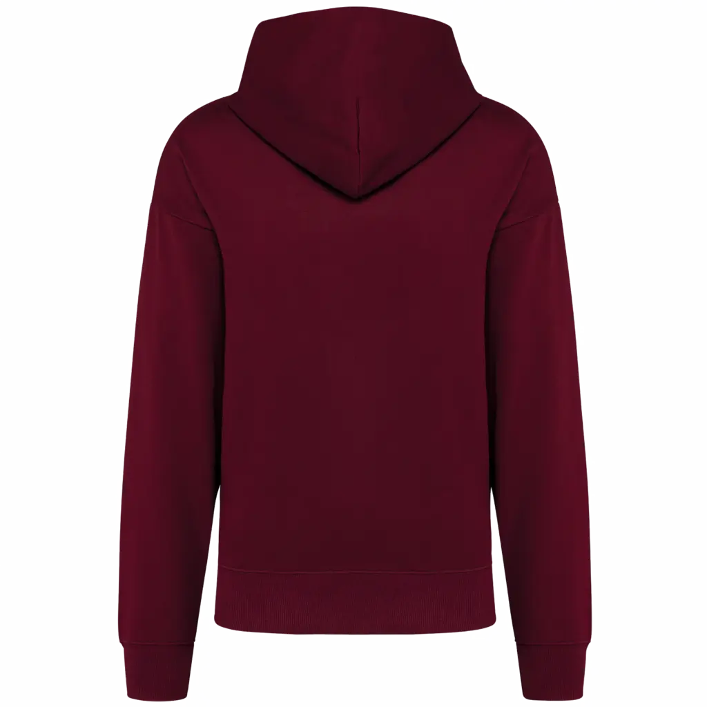 PS_K4018-B_WINE - Hidalgo-werbeartikel Oversized fleece sweater met capuchon, wine — productfoto 31