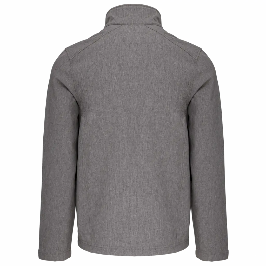 PS_K402-B_MARLGREY - Hidalgo-werbeartikel Kindersoftshelljas, marl grey — productfoto 17