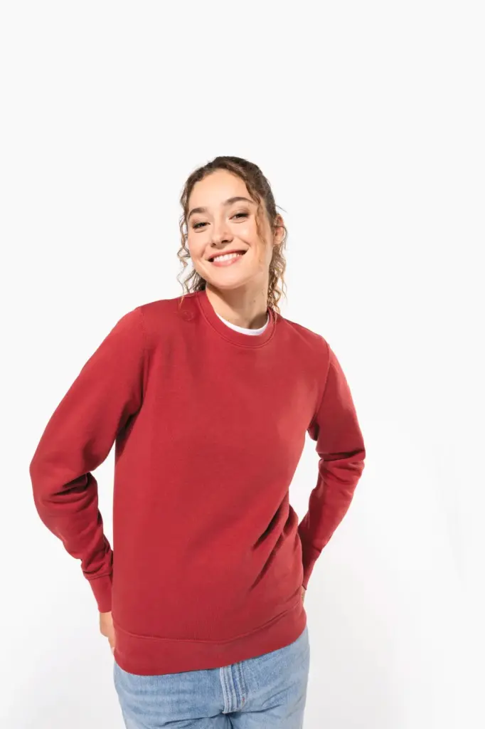 K4025-18_2026 - Hidalgo-werbeartikel Ecologische sweater met ronde hals — productfoto 8