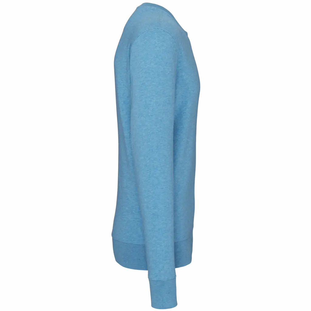 PS_K4025-S_CLOUDYBLUEHEATHER - Hidalgo-werbeartikel Ecologische sweater met ronde hals, cloudy blue heather — productfoto 25