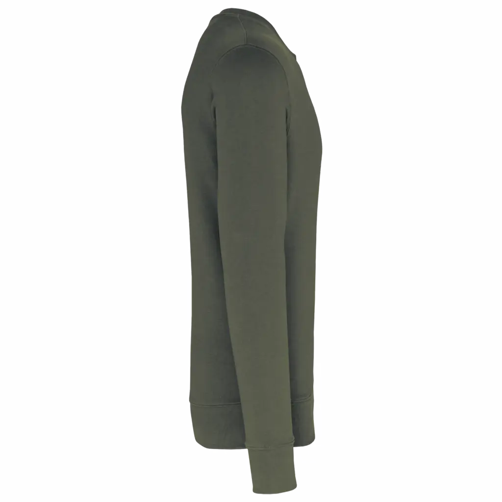 PS_K4025-S_DARKKHAKI - Hidalgo-werbeartikel Ecologische sweater met ronde hals, dark khaki — productfoto 31