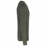 PS_K4025-S_DARKKHAKI - Hidalgo-werbeartikel Ecologische sweater met ronde hals, dark khaki — productfoto 31