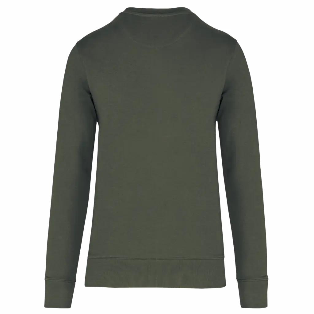 PS_K4025-B_DARKKHAKI - Hidalgo-werbeartikel Ecologische sweater met ronde hals, dark khaki — productfoto 33
