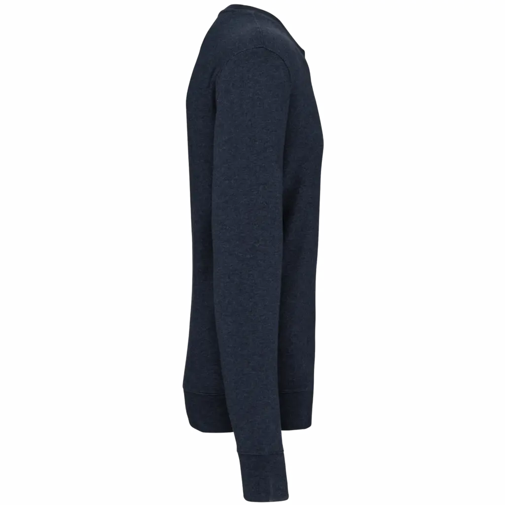 PS_K4025-S_FRENCHNAVYHEATHER - Hidalgo-werbeartikel Ecologische sweater met ronde hals, french navy heather — productfoto 43