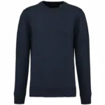 PS_K4025_FRENCHNAVYHEATHER - Hidalgo-werbeartikel Ecologische sweater met ronde hals, french navy heather — productfoto 44