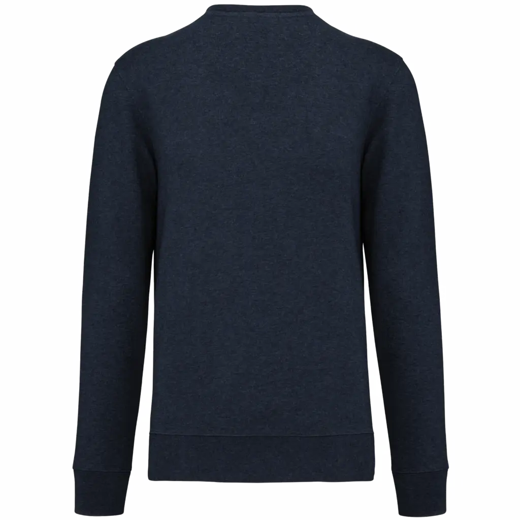 PS_K4025-B_FRENCHNAVYHEATHER - Hidalgo-werbeartikel Ecologische sweater met ronde hals, french navy heather — productfoto 45