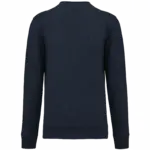 PS_K4025-B_FRENCHNAVYHEATHER - Hidalgo-werbeartikel Ecologische sweater met ronde hals, french navy heather — productfoto 45