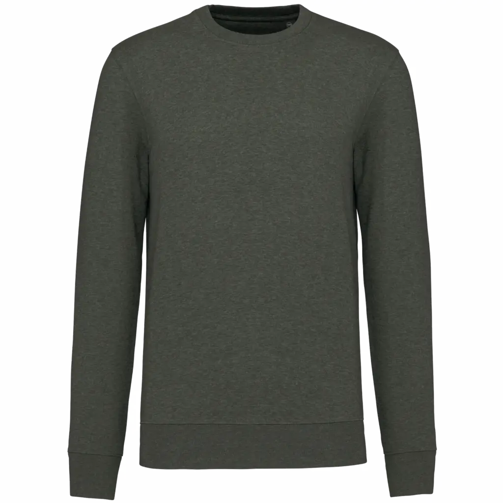 PS_K4025_GREENMARBLEHEATHER - Hidalgo-werbeartikel Ecologische sweater met ronde hals, green marble heather — productfoto 47
