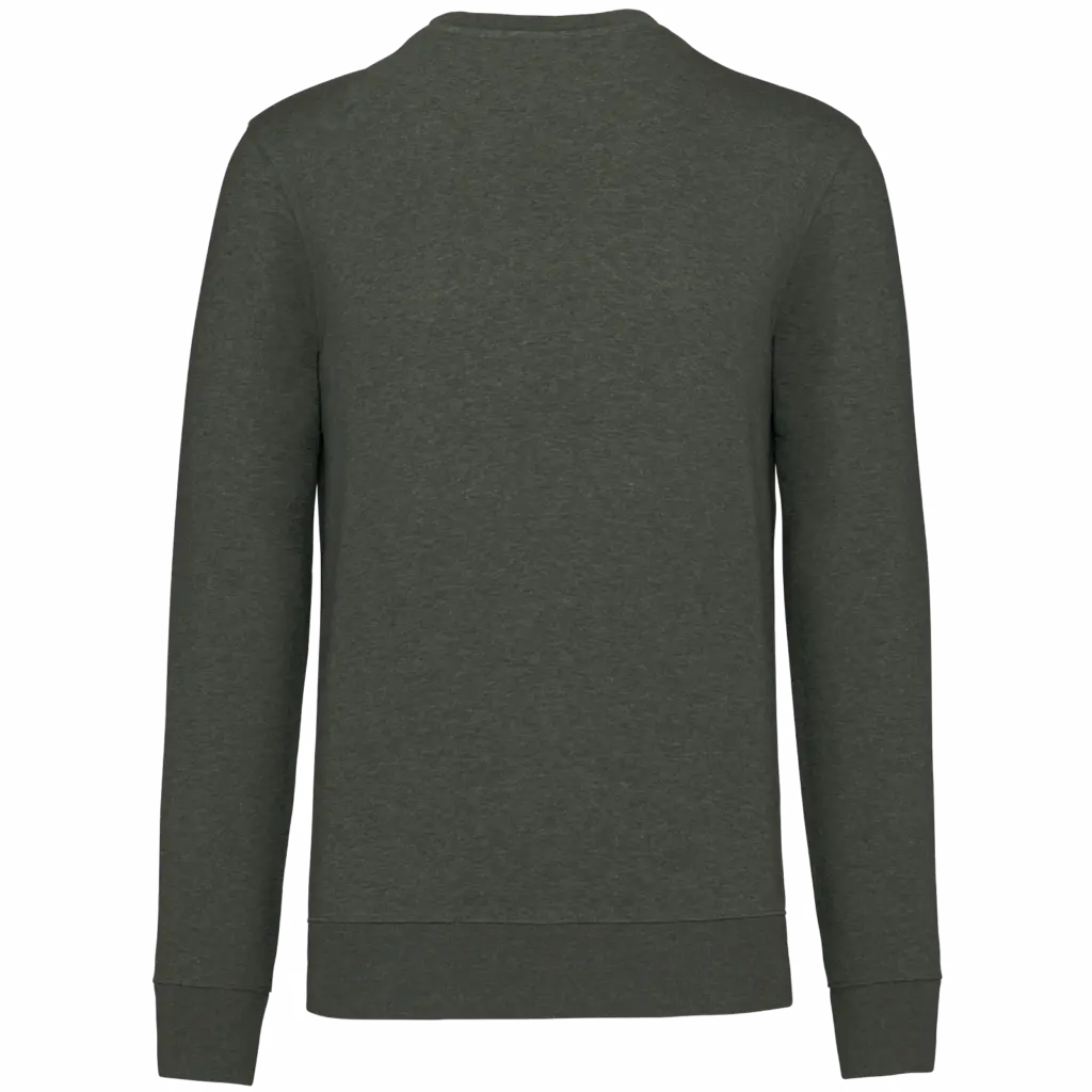 PS_K4025-B_GREENMARBLEHEATHER - Hidalgo-werbeartikel Ecologische sweater met ronde hals, green marble heather — productfoto 48