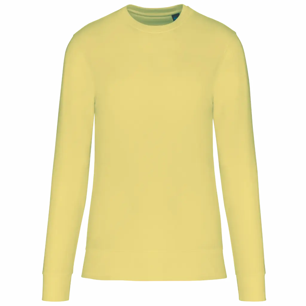 PS_K4025_LEMONYELLOW - Hidalgo-werbeartikel Ecologische sweater met ronde hals, lemon yellow — productfoto 59