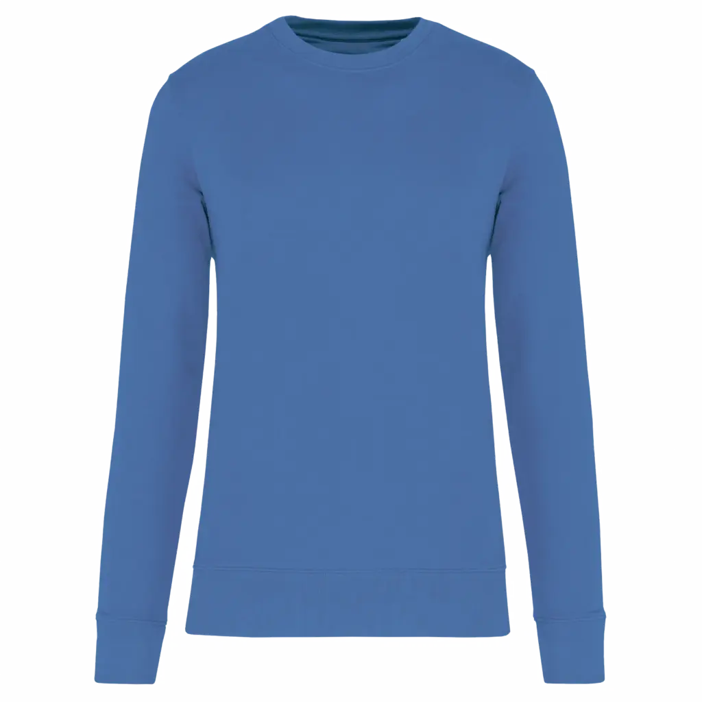 PS_K4025_LIGHTROYALBLUE - Hidalgo-werbeartikel Ecologische sweater met ronde hals, light royal blue — productfoto 65