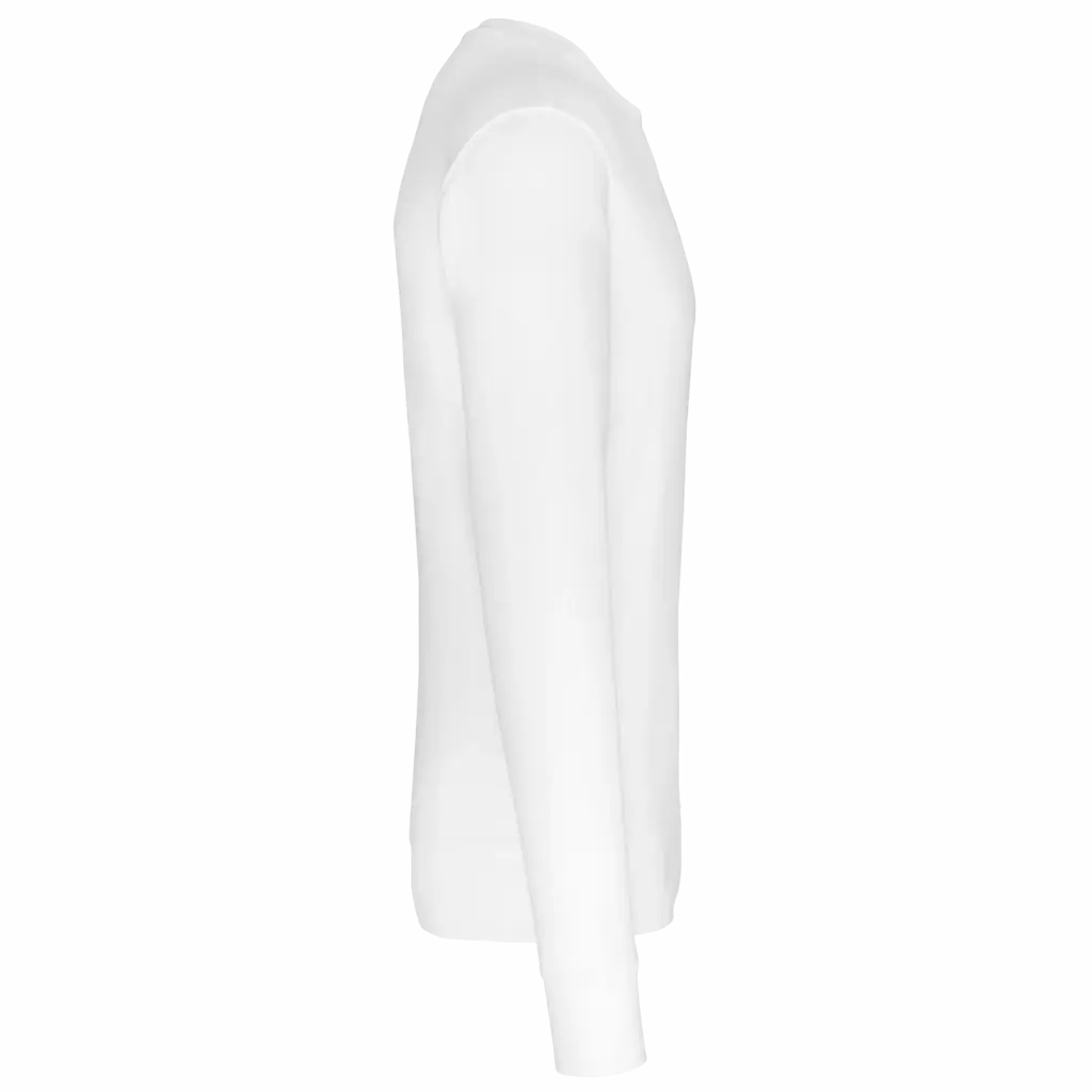 PS_K4025-S_WHITE - Hidalgo-werbeartikel Ecologische sweater met ronde hals, white — productfoto 97