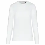 PS_K4025_WHITE - Hidalgo-werbeartikel Ecologische sweater met ronde hals, white — productfoto 98