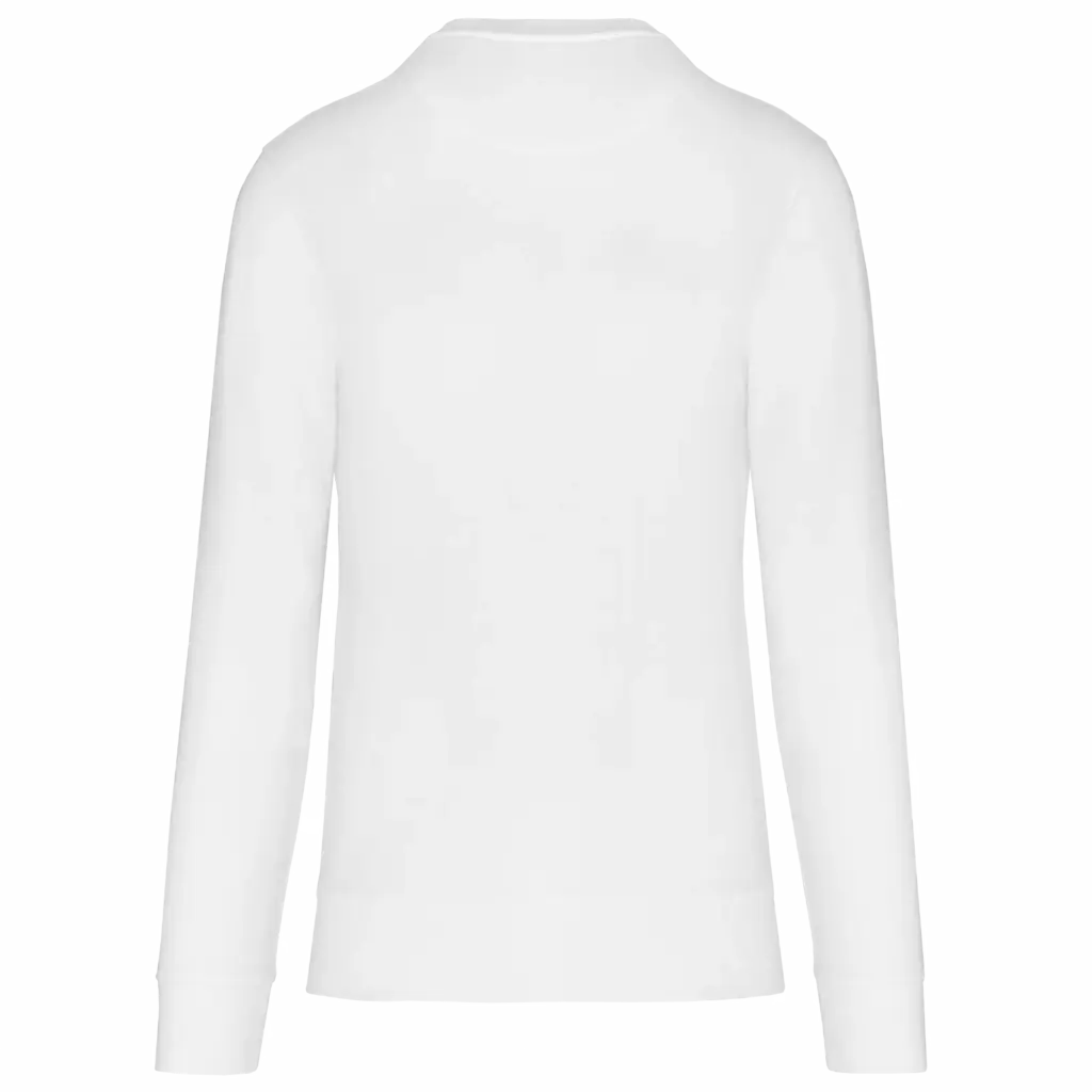 PS_K4025-B_WHITE - Hidalgo-werbeartikel Ecologische sweater met ronde hals, white — productfoto 99