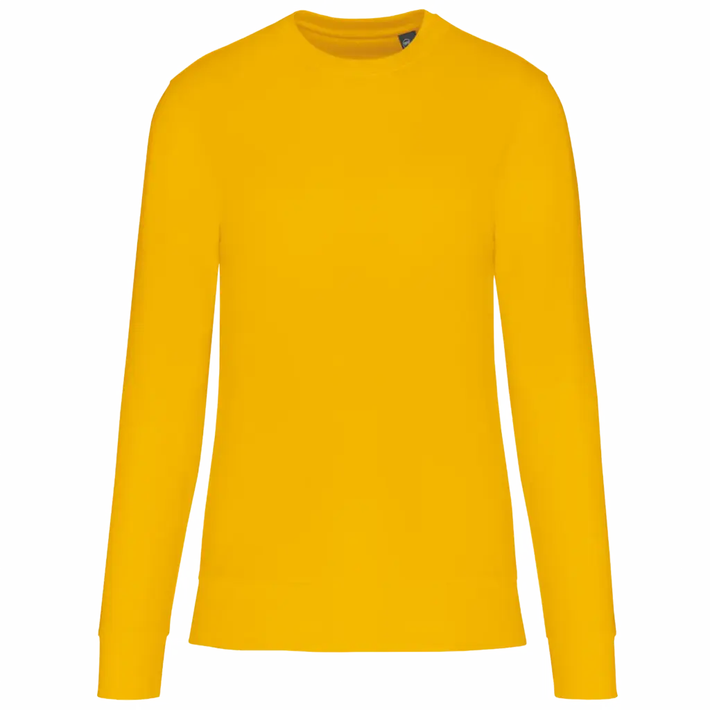 PS_K4025_YELLOW - Hidalgo-werbeartikel Ecologische sweater met ronde hals, yellow — productfoto 107
