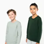 Ecologische kindersweater met ronde hals