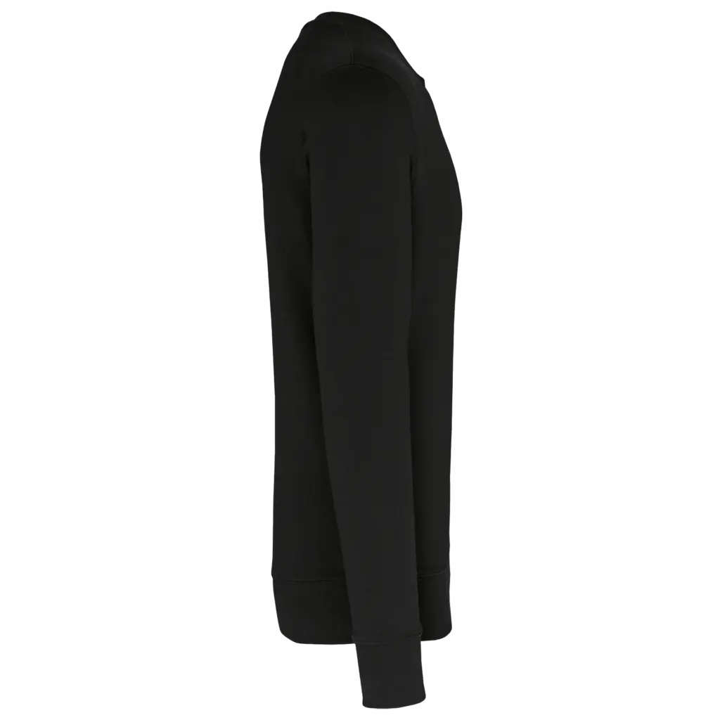 Ecologische kindersweater met ronde hals, black — productfoto 2