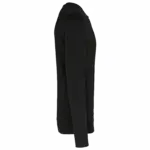 Ecologische kindersweater met ronde hals, black — productfoto 2