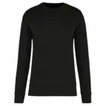 Ecologische kindersweater met ronde hals, black — productfoto 3