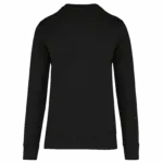 Ecologische kindersweater met ronde hals, black — productfoto 4
