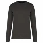 Ecologische kindersweater met ronde hals, dark grey — productfoto 6