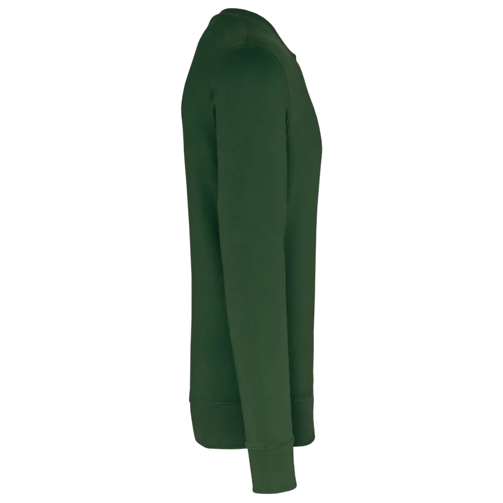 Ecologische kindersweater met ronde hals, forest green — productfoto 8