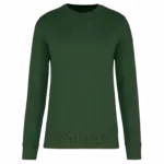 Ecologische kindersweater met ronde hals, forest green — productfoto 9