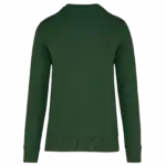 Ecologische kindersweater met ronde hals, forest green — productfoto 10