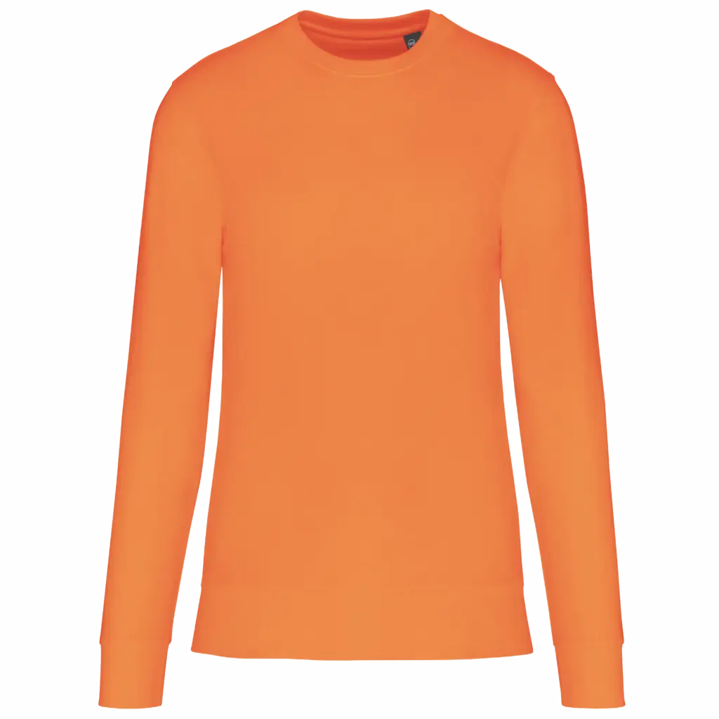 Ecologische kindersweater met ronde hals, light orange — productfoto 12