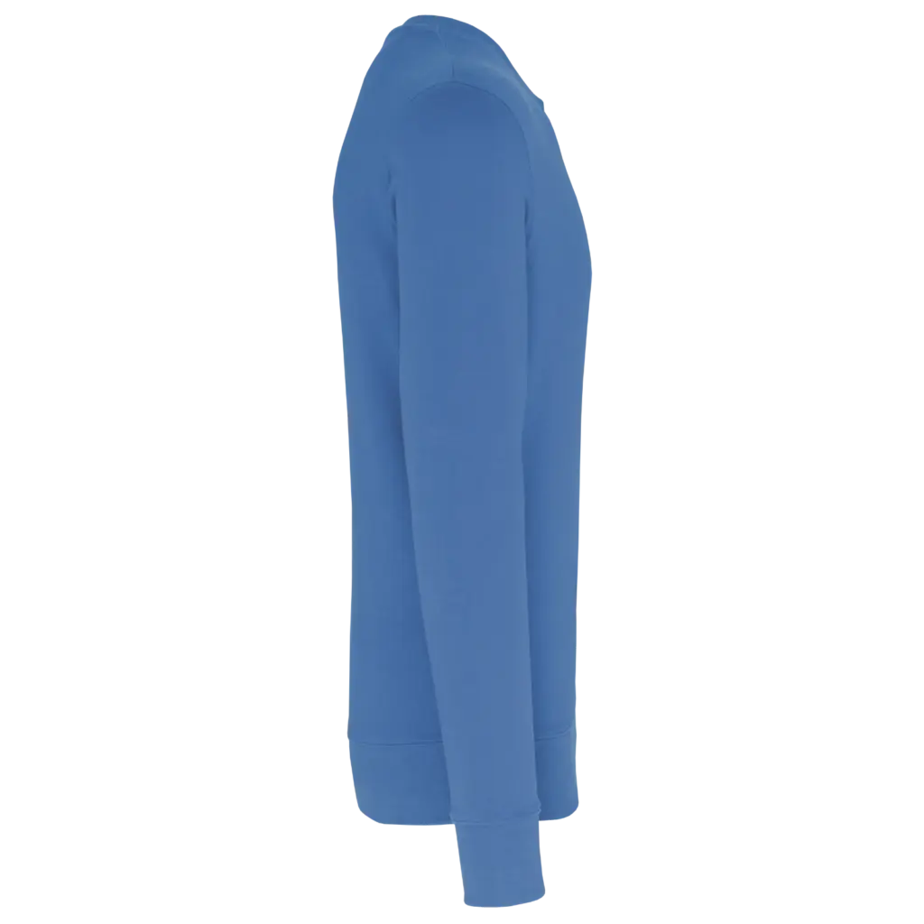 Ecologische kindersweater met ronde hals, light royal blue — productfoto 14