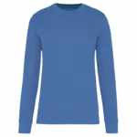 Ecologische kindersweater met ronde hals, light royal blue — productfoto 15