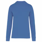 Ecologische kindersweater met ronde hals, light royal blue — productfoto 16