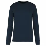 Ecologische kindersweater met ronde hals, navy — productfoto 18